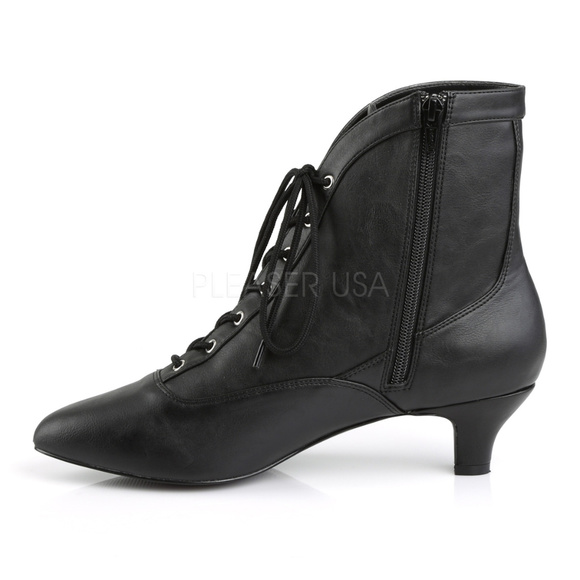 Pointed Toe High Heel Lace Up Ankle Boots - Picture 4 of 5